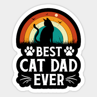 Best Cat Dad Ever T-Shirt Sticker